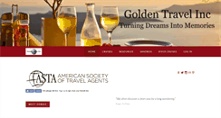 Desktop Screenshot of goldentravelinc.com